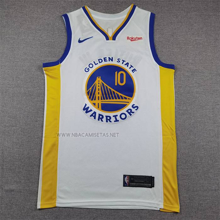 Camiseta Golden State Warriors Jimmy Butler III NO 10 Association 2024-25 Blanco